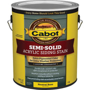 Cabot Semi-Solid Exterior Stain, Neutral Base, 1 Gal.