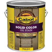 Cabot Solid Color Oil Deck Stain, White Base, 1 Gal.