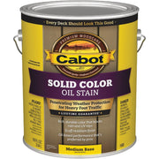 Cabot Solid Color Oil Deck Stain, Medium Base, 1 Gal.