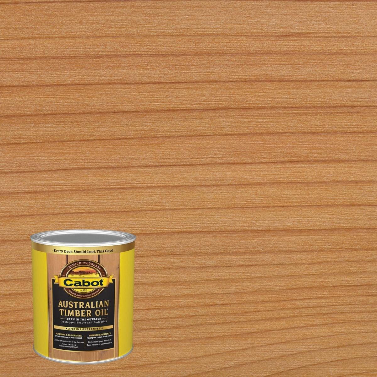 Cabot Australian Timber Oil Translucent Exterior Oil Finish, Natural, 1 Qt.