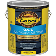 Cabot O.V.T. Solid Color Oil Exterior Stain, Neural Base, 1 Gal.