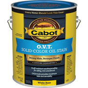 Cabot O.V.T. VOC Compliant Solid Color Exterior Stain, White Base, 1 Gal.