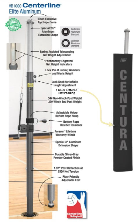 Centerline Elite Aluminum Complete System, Color: Black
