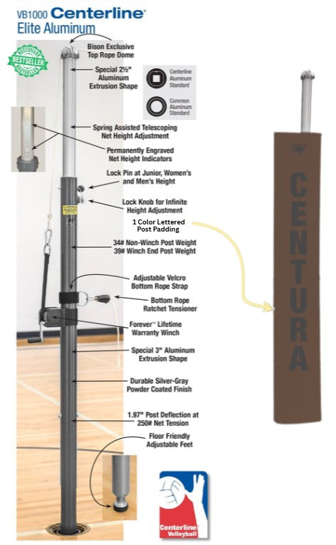 Centerline Elite Aluminum Complete System, Color: Brown