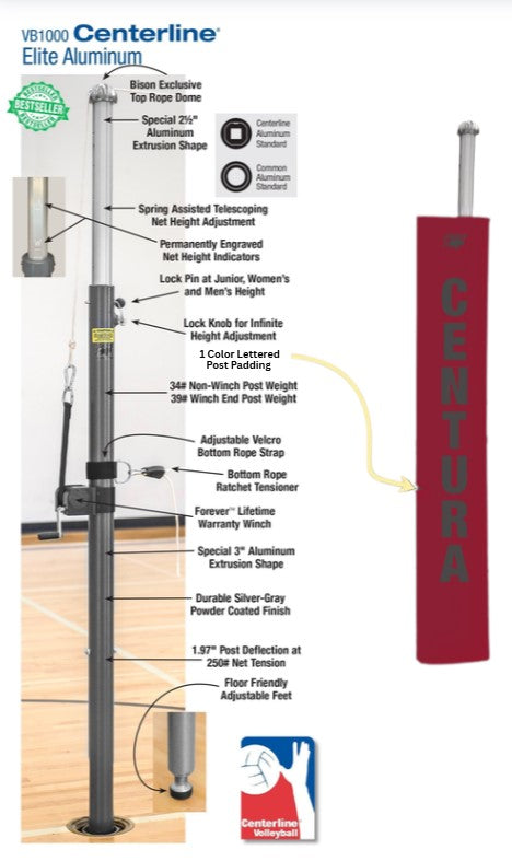 Centerline Elite Aluminum Complete System, Color: Cardinal