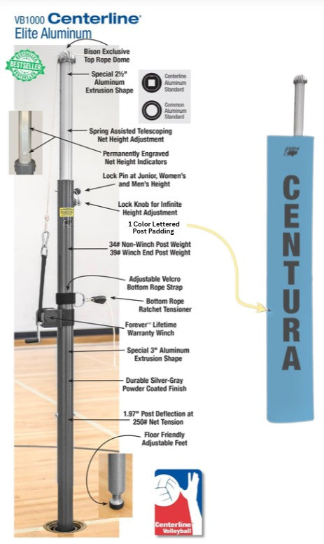 Centerline Elite Aluminum Complete System, Color: Columbia Blue