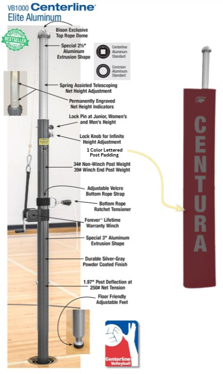 Centerline Elite Aluminum Complete System, Color: Maroon