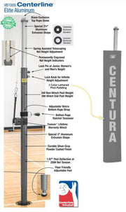 Centerline Aluminum Volleyball System W/O Sockets - Gray