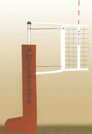 Centerline Aluminum Portable Competition Volleyball System, Burnt Orange