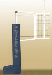 Centerline Aluminum Portable Competition Volleyball System, Navy