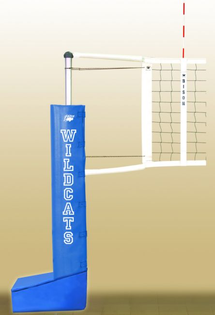 Centerline Aluminum Portable Competition Volleyball System, Royal Blue