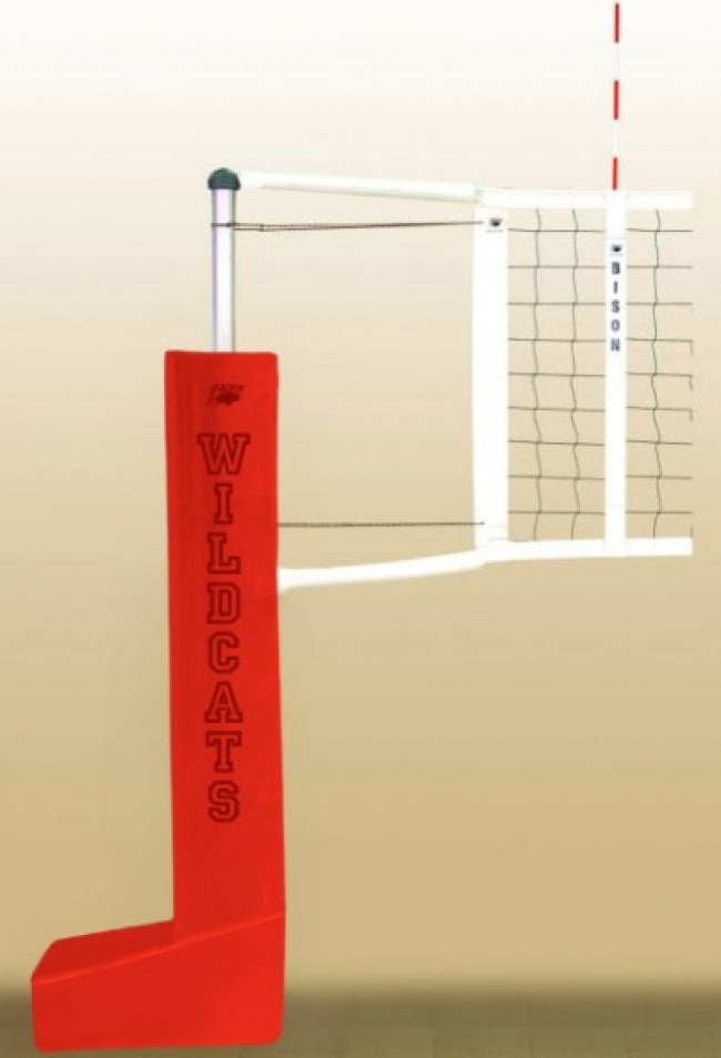 Centerline Aluminum Portable Competition Volleyball System, Scarlet Red