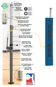 Centerline Elite Aluminum Double Court System without Sockets, Color: Royal