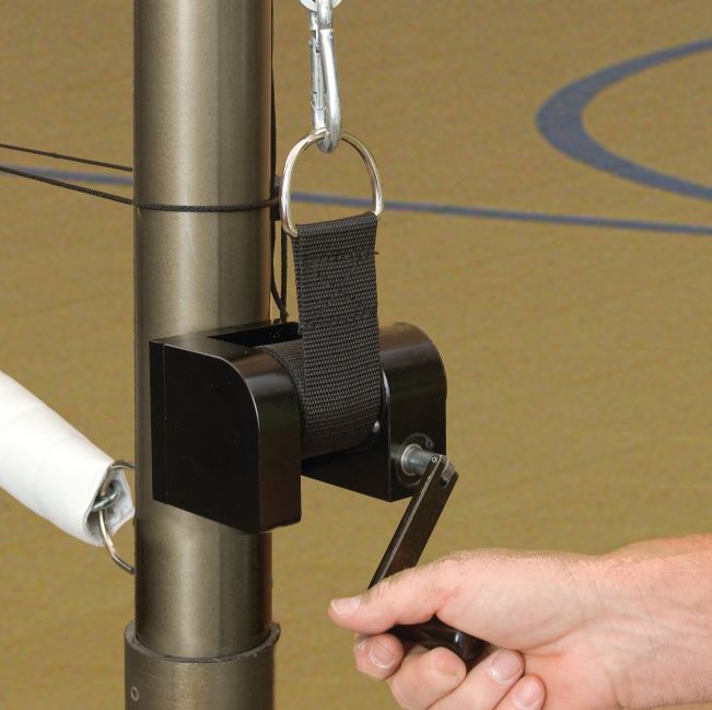 Replacement Centerline Volleyball Winch To Mount To 3 1/2" Diameter Posts