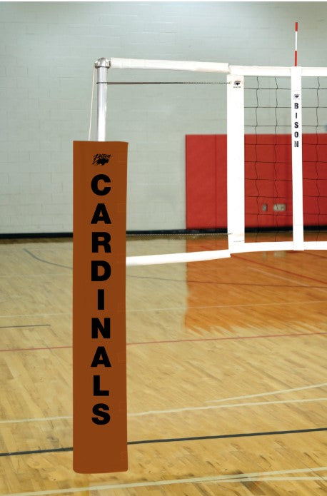 Centerline Aluminum EZ Side-by-Side Double Court Volleyball System - Burnt Orange
