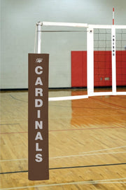Centerline Aluminum EZ Side-by-Side Double Court Volleyball System - Brown