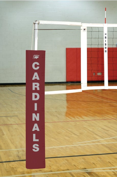 Centerline Aluminum EZ Side-by-Side Double Court Volleyball System - Maroon