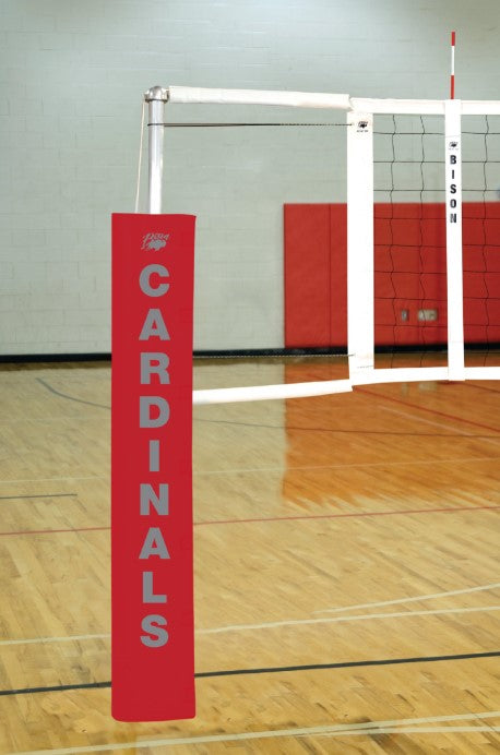 Centerline Aluminum EZ Side-by-Side Double Court Volleyball System - Scarlet