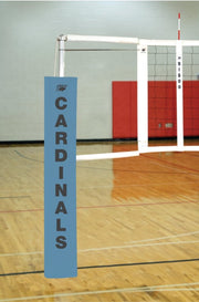 Centerline Aluminum EZ Side-by-Side Double Court Volleyball System W/O Sockets - Columbia Blue