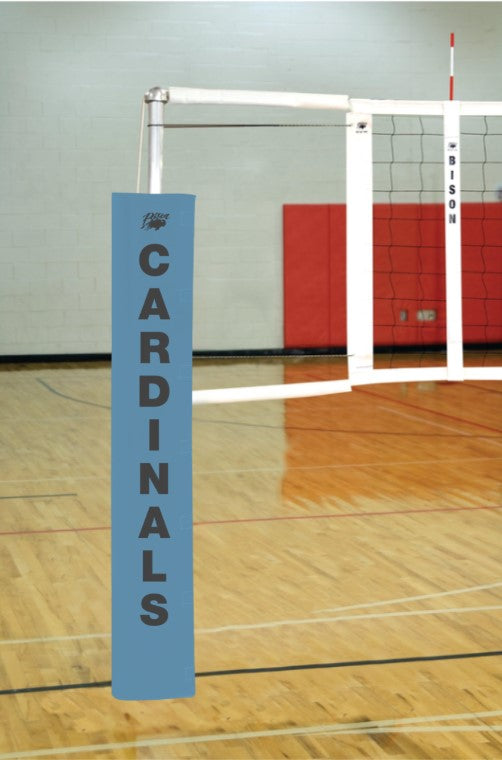 Centerline Aluminum EZ Side-by-Side Double Court Volleyball System W/O Sockets - Columbia Blue