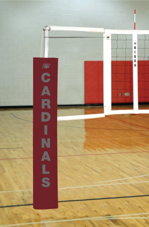 Centerline Aluminum EZ Side-by-Side Double Court Volleyball System W/O Sockets - Maroon