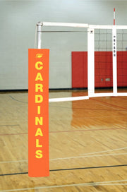 Centerline Aluminum EZ Side-by-Side Double Court Volleyball System W/O Sockets - Orange