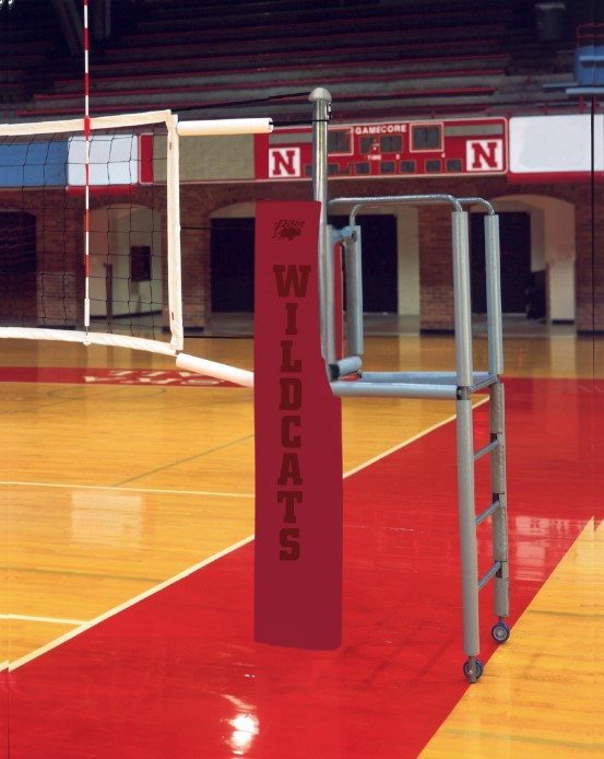 Centerline Steel Hybrid Volleyball System - Cardinal