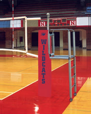Centerline Steel Hybrid Volleyball System - Scarlet