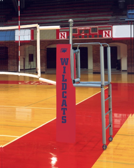 Centerline Steel Hybrid Volleyball System - Scarlet