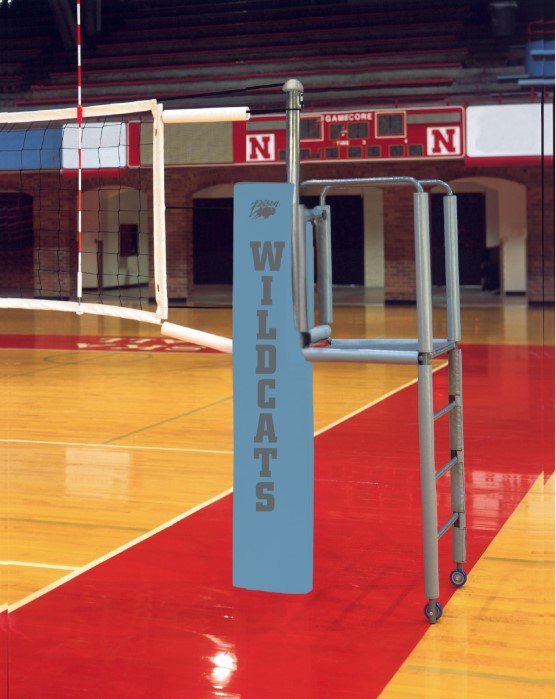 Centerline Steel Hybrid Volleyball System W/O Sockets - Columbia Blue