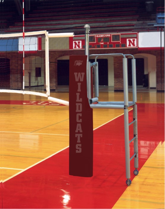 Centerline Steel Hybrid Side-by-Side Double Court VB System Without Sockets - Maroon
