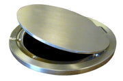 Hinged Brass Floor Socket Cover Plate Only