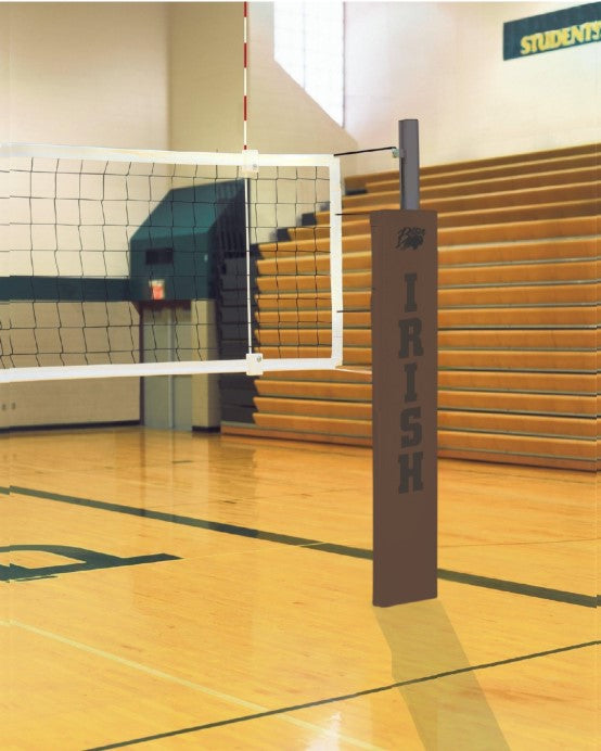 Match Point Aluminum Volleyball System Without Sockets - Brown