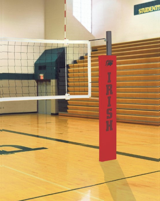 Match Point Aluminum Volleyball System Without Sockets - Scarlet