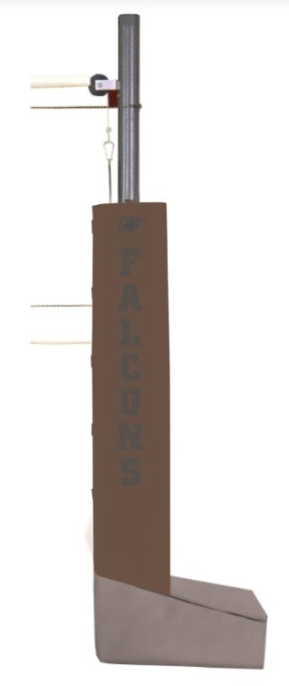 Match Point Aluminum Portable Volleyball System - Brown
