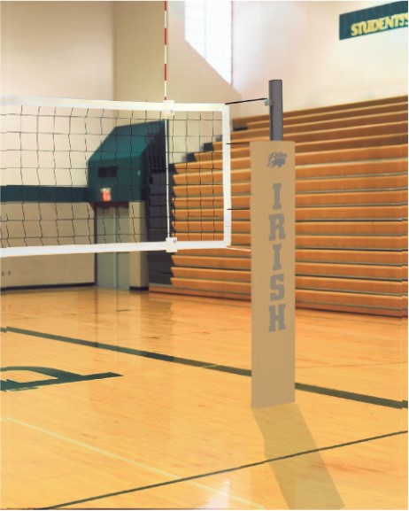 Match Point Side-by-Side Double Court VB System w/o Socket - Vegas Gold