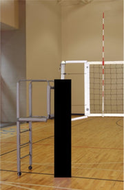 CarbonMax Side-by-Side Double Court Volleyball System w/o Sockets - Black