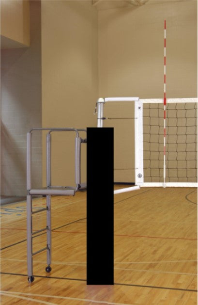 CarbonMax Side-by-Side Double Court Volleyball System w/o Sockets - Black