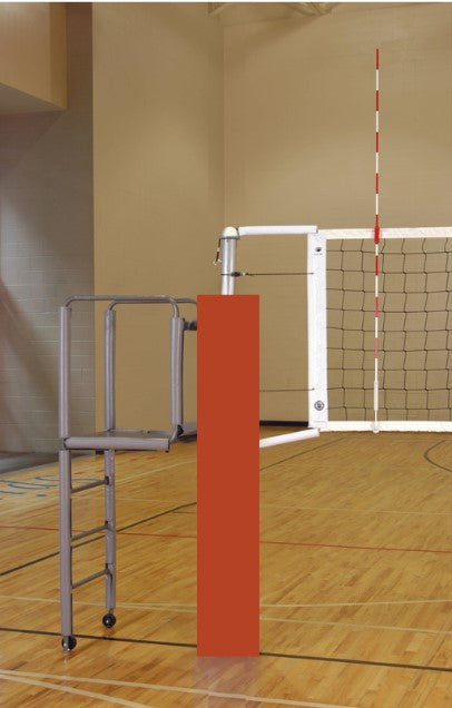CarbonMax Side-by-Side Double Court Volleyball System w/o Sockets - Burnt Orange