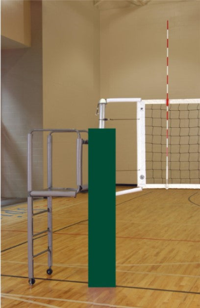 CarbonMax Side-by-Side Double Court Volleyball System w/o Sockets - Forest Green