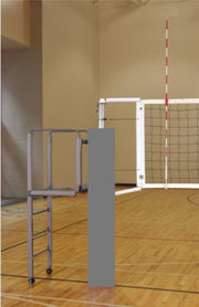 CarbonMax Side-by-Side Double Court Volleyball System w/o Sockets - Gray