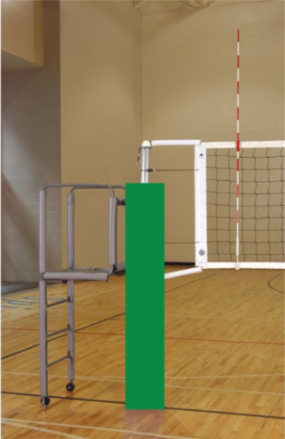 CarbonMax Side-by-Side Double Court Volleyball System w/o Sockets - Kelly Green