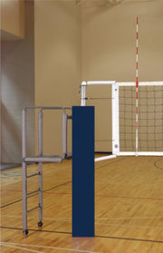 CarbonMax Side-by-Side Double Court Volleyball System w/o Sockets - Navy