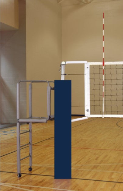 CarbonMax Side-by-Side Double Court Volleyball System w/o Sockets - Navy