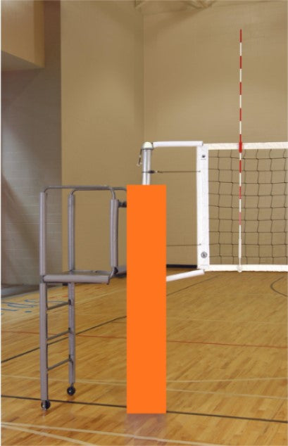 CarbonMax Side-by-Side Double Court Volleyball System w/o Sockets - Orange