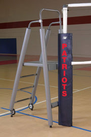 Folding Padded Volleyball Officials Platform With Gray Padding.