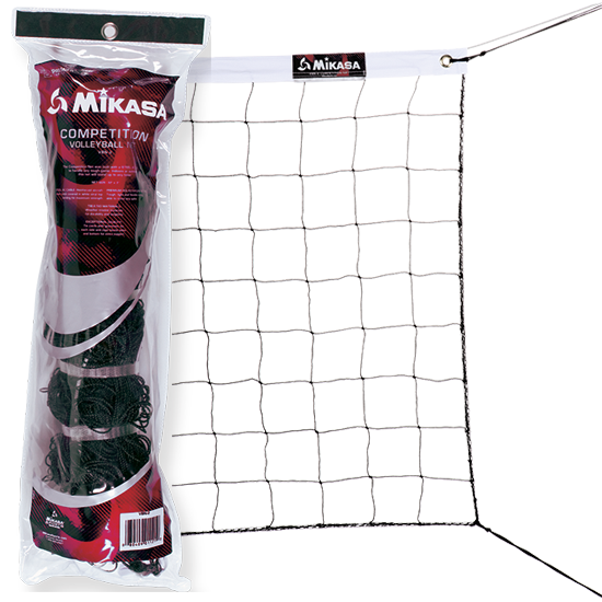 Outdoor Volleyball, Volleyball Nets - Competition Volleyball Net, Steel Ac Cable, Net Size 32' X 3', Retail Packaged