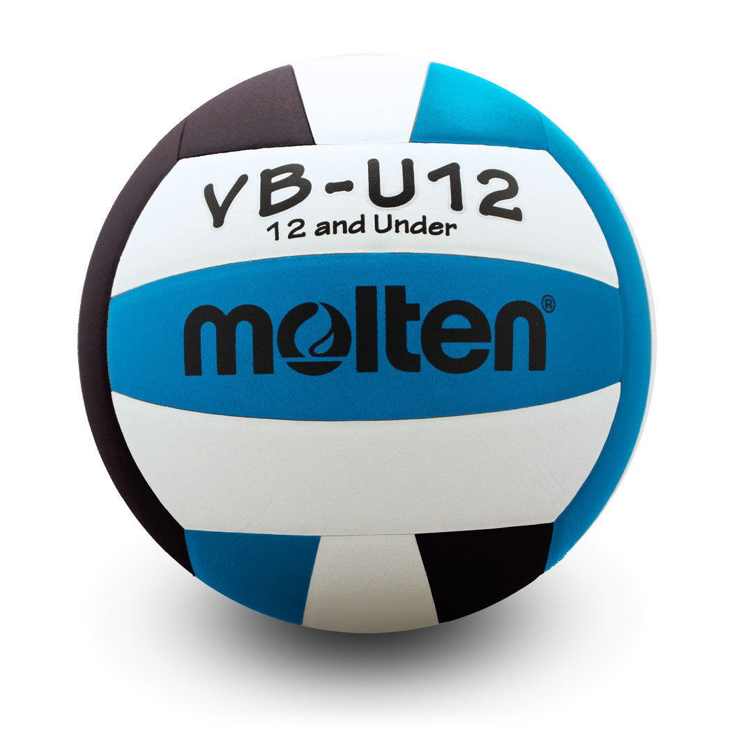 Elite Competition Volleyball VBU12 SeriesAqua/Black/White Lightweight 12 & Under Game Volleyball