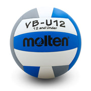 Elite Competition Volleyball VBU12 SeriesBlue/Gray/White Lightweight 12 & Under Game Volleyball