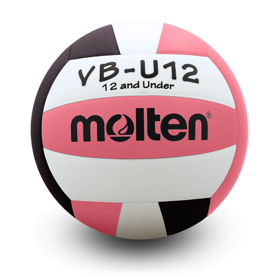 Elite Competition Volleyball VBU12 SeriesPink/Black/White Lightweight 12 & Under Game Volleyball